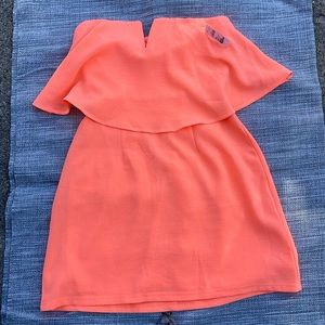 Mini strapless dress